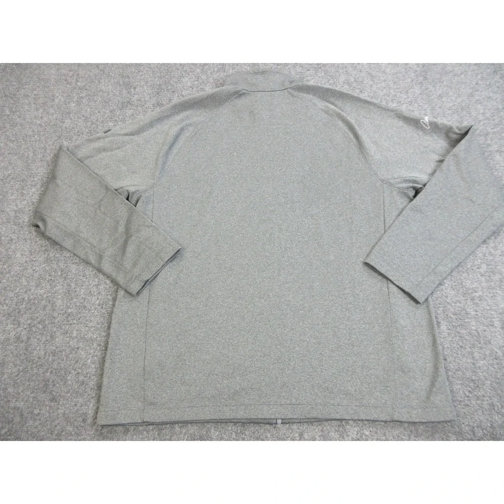 The North Face Jacket Mens XL Gray Full Zip Fleece American Logo‎ Stretch
